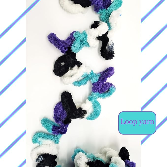 DDL&HEXI 3 of Loop Yarn Finger Knitting Yarn (130)