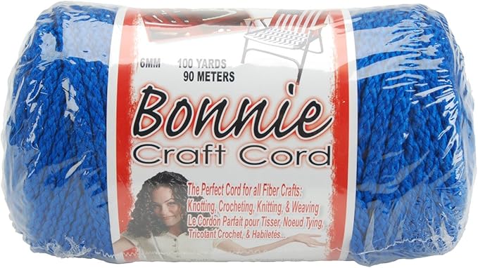 Bonnie Macrame Craft Cord 6mmX100yd - Royal Blue