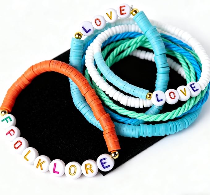 6380 PCS Jewelry Making Kit – 24 Colors Seed Beads, 24 Colors Clay, UV Color Changing & Glow Pony, Letter, Mixed Charms, Tools,Gift Box for DIY Bracelets