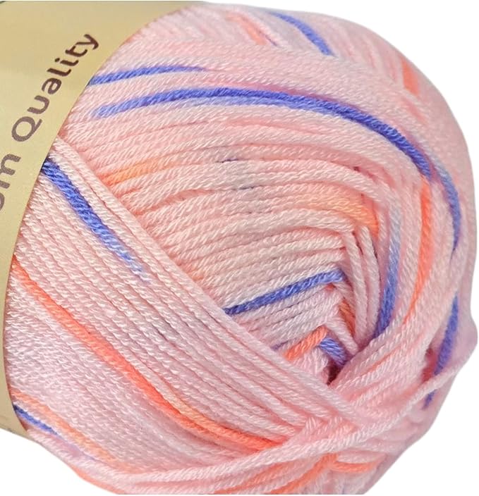 10-Pack of Yonkey Monkey 500 Grams Yarn - 70% Rayon derived from Bamboo, 30% Cotton - Imported - Purple Pink 9050