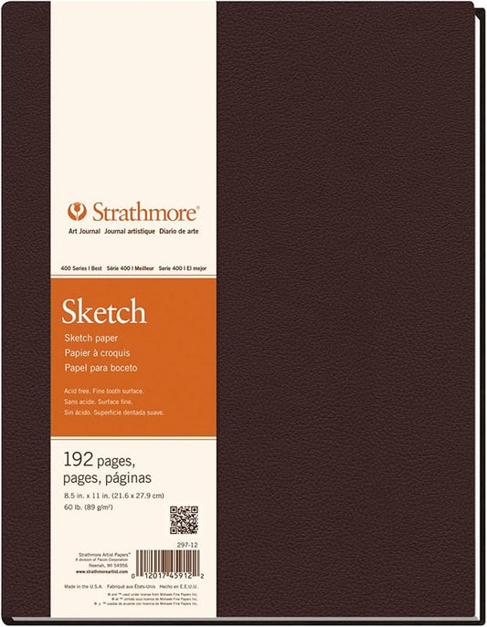 Strathmore Art Journal, Sketchbook, 11x14 inch, 96 Sheets - Artist Sketch Paper for Drawing, Illustration, Art Class Students
