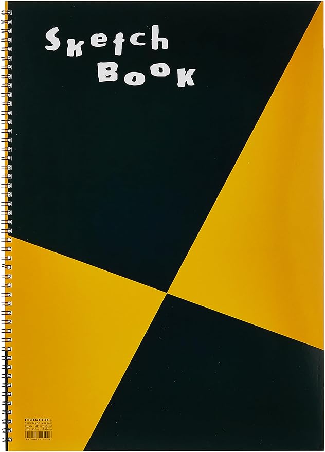 Maruman ZUAN Sketchbook, A3, 16.54" x 11.85", Classic Drawing Paper Sketchbook Pad, 24 Pages of Acid-Free Textured Paper for Sketching, Durable Twin-Wire Binding, Made in Japan