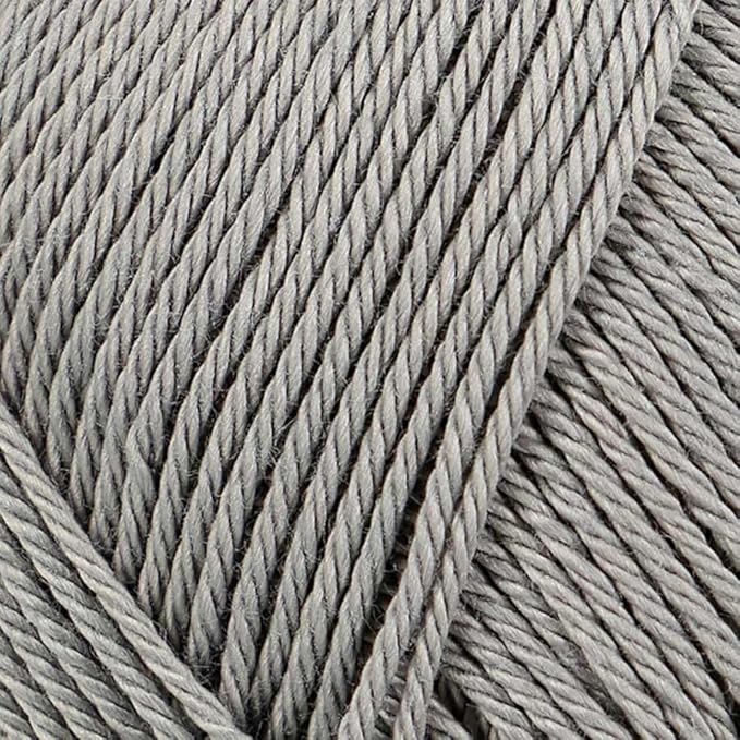 3 Skein/Pack Schachenmayr (SMC) Catania Originals Yarn, Each Ball 1.76 Oz (50gr) / 136 Yards (125 m), 100% Mercerized Cotton for Knitting and Crochet Yarn, Sport Weight, 435 - Smoky Gray