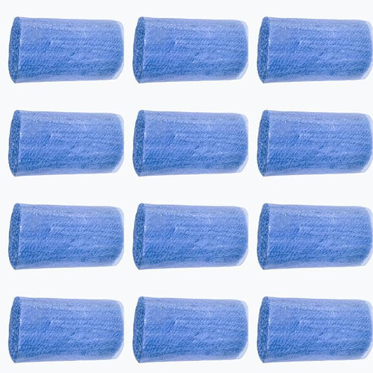 Yglnden 12 Rolls Latch Hook Kit Colorful Yarn Bundles Cut Rug DIY Latch Hook Yarn for Handmake Craft Sewing Knitting for Adults Blue#26