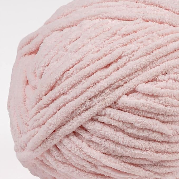 Crafted By Catherine Blanket Solid Yarn - 4 Pack (213 Yards Each Skein), Pink, Gauge 6 Super Bulky