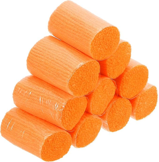 PATIKIL 10 Rolls Latch Hook Yarn Kit, Precut Rugs Yarn for Making Crochet Bundles, Tapestry DIY Craft for Adults Beginners, Orange