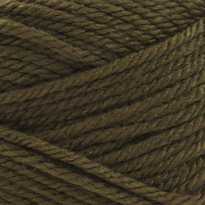 Lion Brand Yarn Basic Stitch Anti-Pilling Yarn for Crocheting, Knitting, and Crafts, Olive, 3 Pack