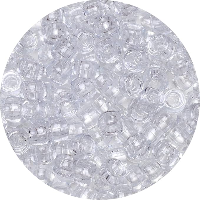 Eppingwin Beads and Bead assortments (1000 Pony Beads-Clear Transparent)…