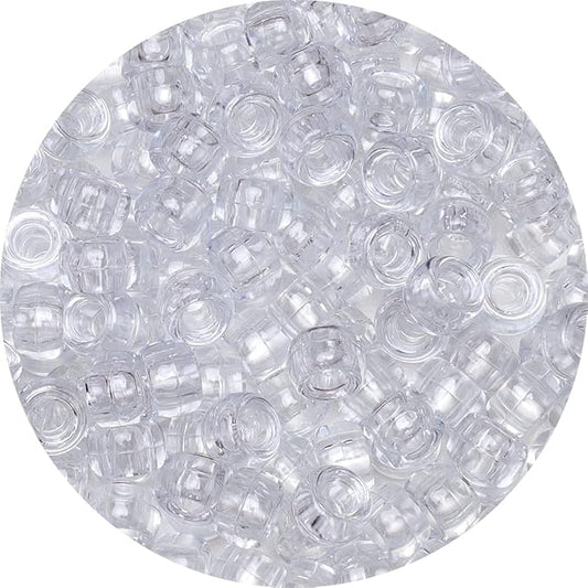 Eppingwin Beads and Bead assortments (1000 Pony Beads-Clear Transparent)…