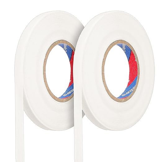 Sibba 2Pcs White Art Tape for Watercolor Paper, Masking Drafting Tape for Painting, Canvas Framing Artist Tapes for Fixing Paper, Medium Tack Removable Acid-Free