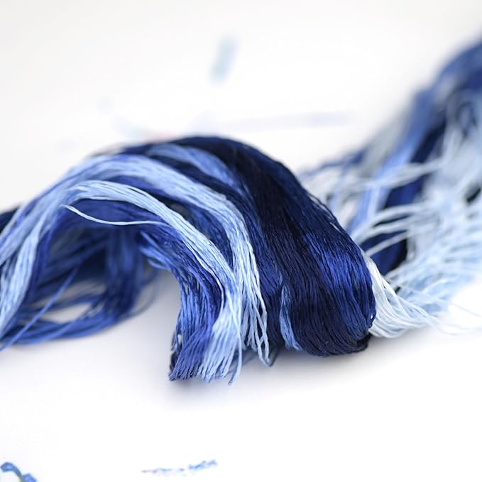 4 Skeins Mulberry Silk Floss Embroidery Thread Floss-Cross Stitch Threads China Silk Woven Jewelry Threads DIY Sewing Kits (11)