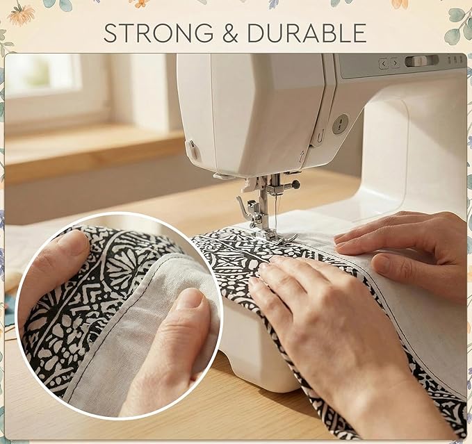 ilauke 36 pcs Black Bobbin Thread, Size A Prewound Sewing Thread Bobbins with Clear Storage Plastic Case Box Compatible with Brother Singer Embroidery BabyLock Janome Singer, 60WT