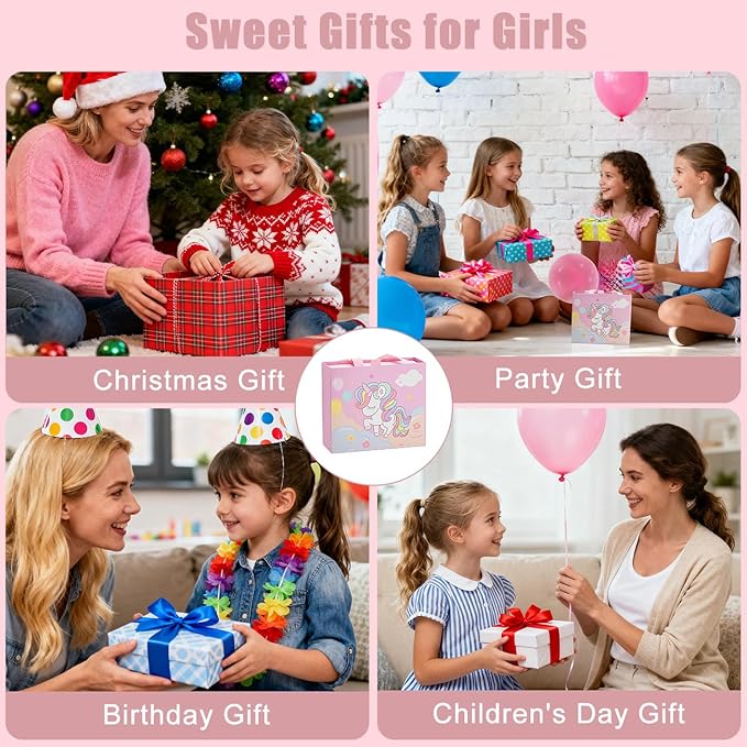 Emibele Charm Bracelet Making Kit, Jewelry Making Kit for Girls Age 8-12, Unicorn/Mermaid DIY Bracelets Crafts Kit for 5 6 7 Girls, Gifts Idea on Birthday Valentines Easter