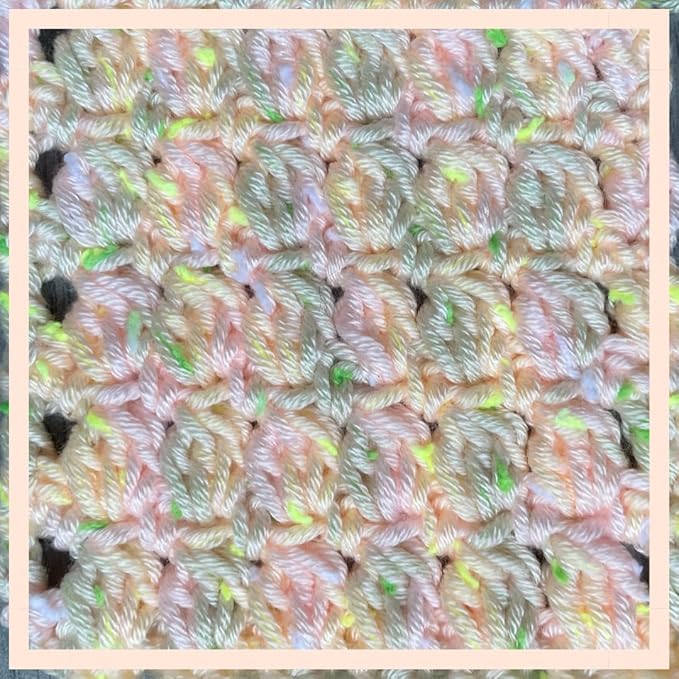 Tweed Twinkles Soft Baby Yarn for Crocheting, 8-Pack (696Yds / 400G), Free Patterns - Acrylic Baby Blanket Knitting Yarn with Flecks - Size 3 DK Light Worsted Weight - Pale Peach