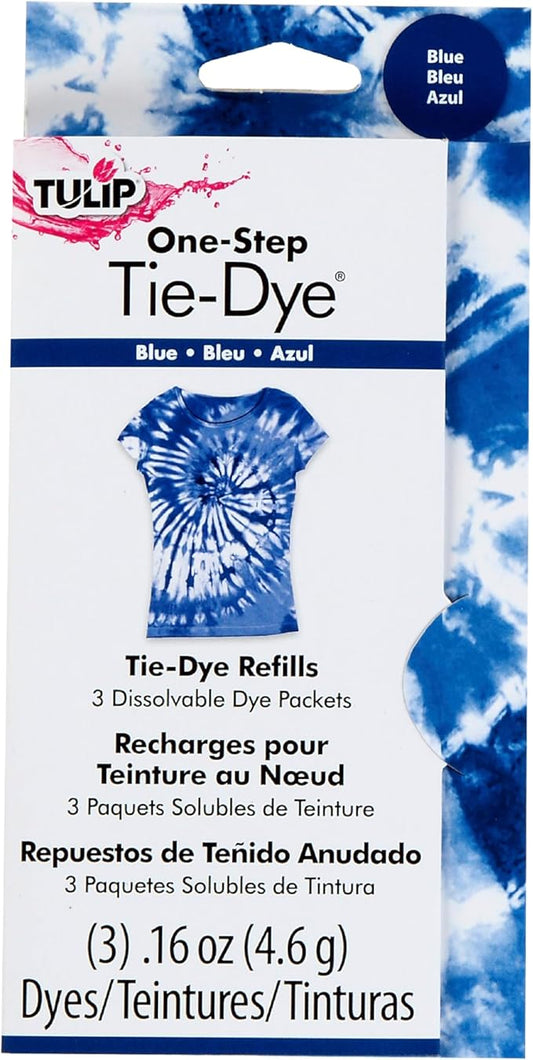 Tulip One-Step Tie-Dye Kit Dye Refill Packs, Blue