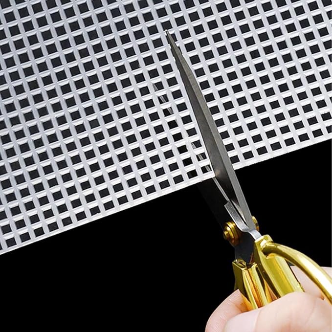 Allazone 30 PCS 7 Count Plastic Mesh Canvas Sheets 5.43 X 5.43 Inch Plastic Canvas Embroidery Crafting Acrylic Yarn Crafting Knit Crochet Projects Make Dividers