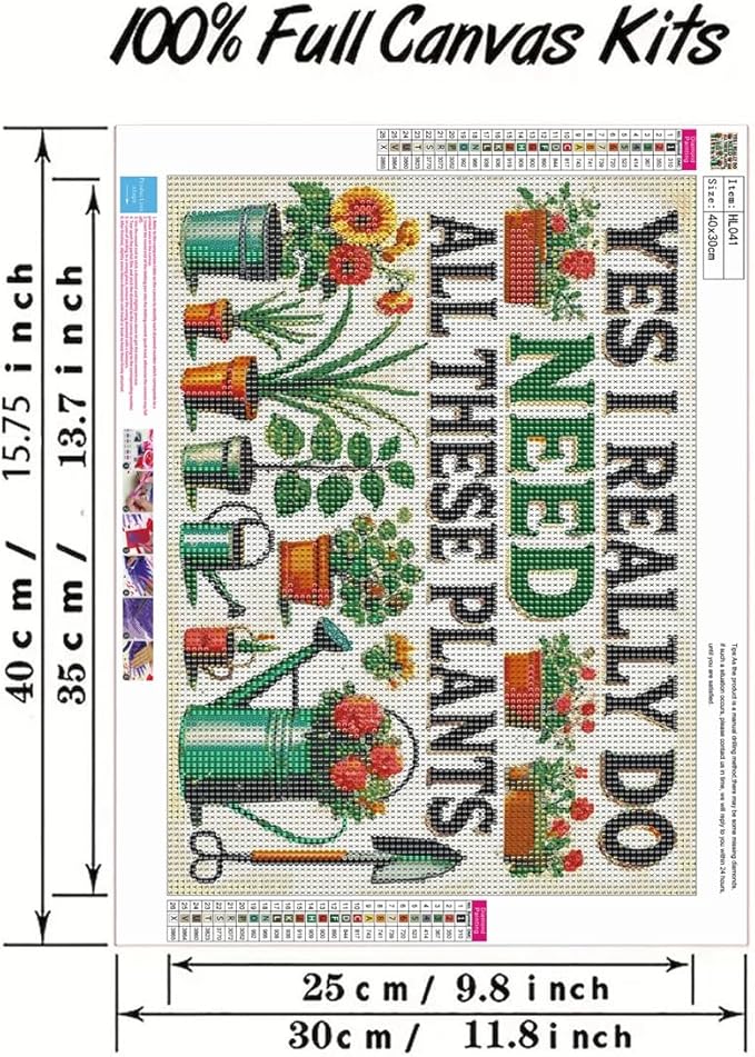 GEMFAMILY 5D Diamond Painting Kits for Adults, Potted Plants Diamond Art Kit for Beginners,DIY Full Round Drill Diamond Dot Gem Art Kits for Adults Home Wall Decor 12 X 16inch
