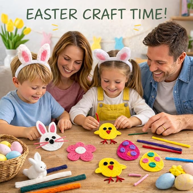800PCS Wiky Sticks for Kids – Easter Gitfs Mess-Free Sensory Toy, Non-Toxic Wax Yarn Sticks for Travel, Road Trips, Airplane & Restaurant Activities, DIY Arts & Crafts, 13 Colors