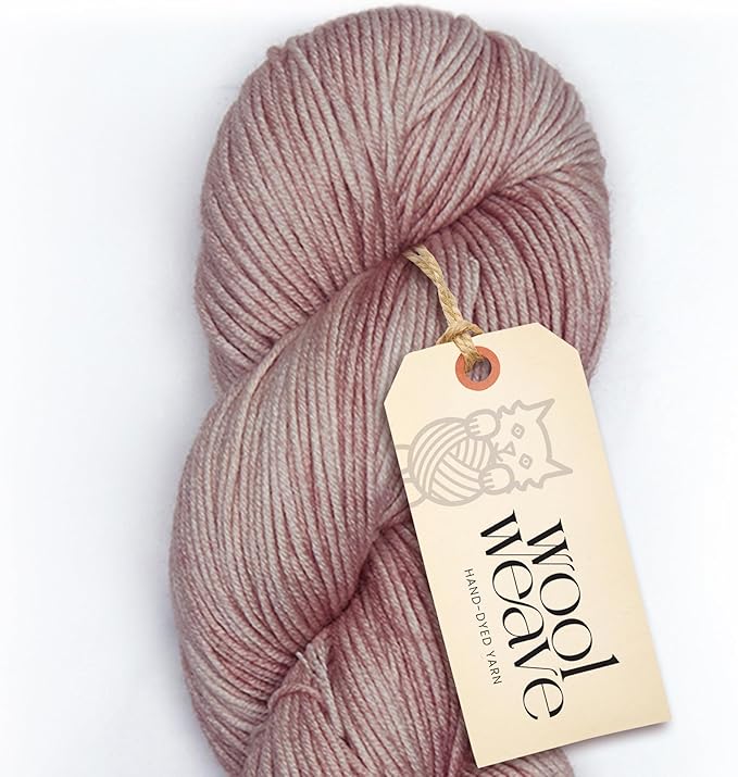 Superwash Merino Wool Yarn for Knitting & Crocheting - Premium Hand Dyed, 100gr, 240 Yards Dk Weight - Luxurious, Soft & Durable Light Brown Yarn