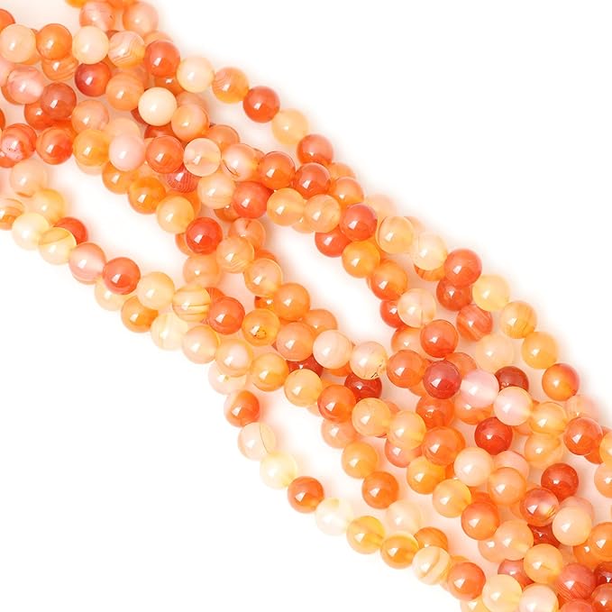 45PCS 8mm Natural Mix Color Red Agate Round Loose Beads DIY Bracelet Necklace Materials 1 Strand 15"