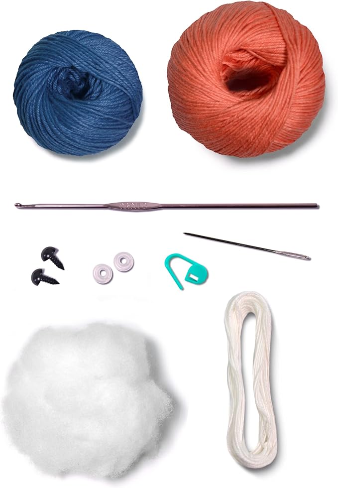 Círculo Amigurumi Crochet Kit - Baby Dino - All Included, Easy Instructions - Crochet Kit for Intermediate - Crochet Set - Animal Crochet Kit, Premium Amigurumi Yarn for Crocheting – T-Rex