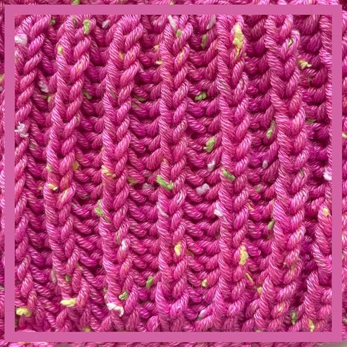 Tweed Twinkles Soft Baby Yarn for Crocheting, 8-Pack (696Yds / 400G), Free Patterns - Acrylic Baby Blanket Knitting Yarn with Flecks - Size 3 DK Light Worsted Weight - Fuchsia Pink