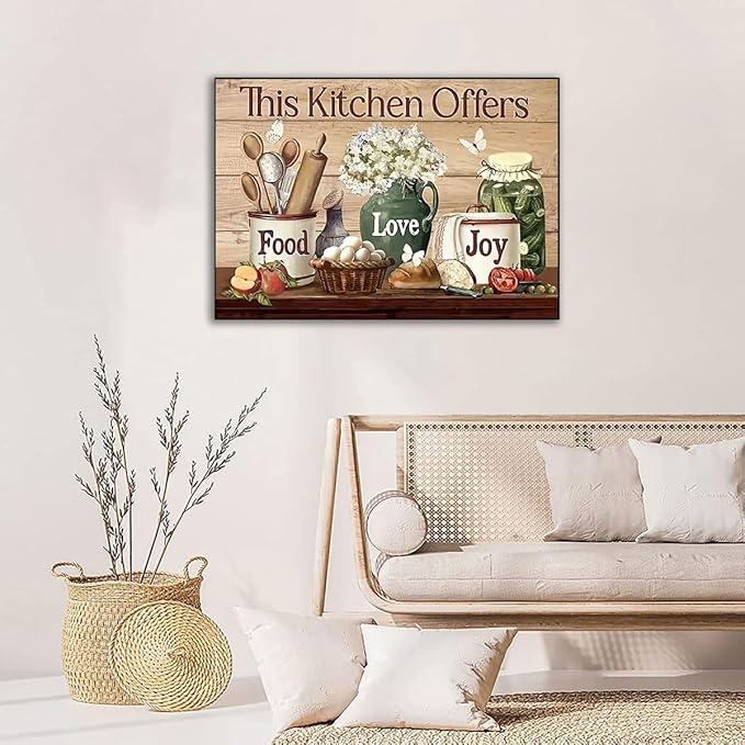Kitchen Stamped Cross Stitch Kits - Food Counted Cross Stitch Kits for Beginners Adults Needlepoint Cross-Stitch Patterns Dimensions Needlecrafts Embroidery Kits Arts and Crafts