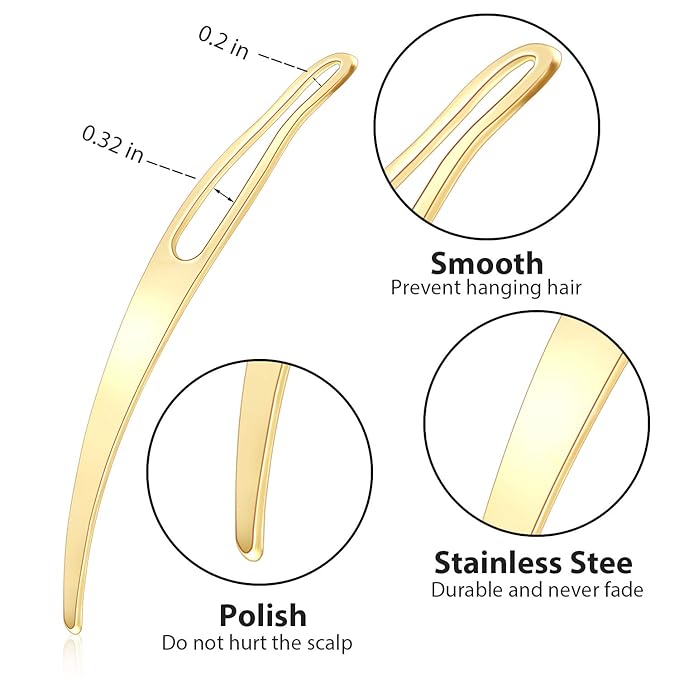 WILLBOND 12 Pieces Interlocking Tool Dreadlocks Kit, Easyloc Hair Tool for Maintaining Your Dreadlock, Unisex (Gold, Silver, Rose Gold)