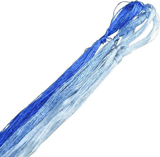 4 Skeins Mulberry Silk Floss Embroidery Thread Floss-Cross Stitch Threads China Silk Woven Jewelry Threads DIY Sewing Kits (22)