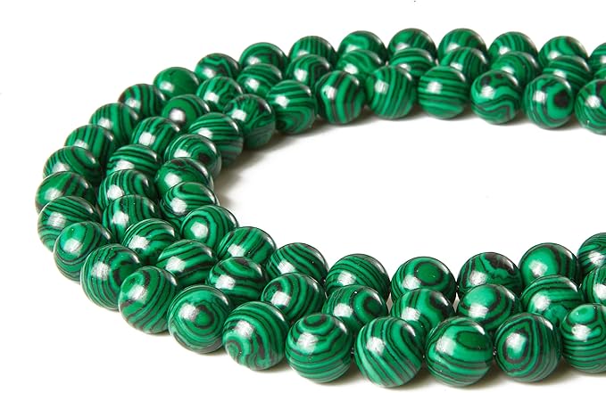 100pcs 8mm malachite beads natural gemstone beads round loose beads for jewelry making