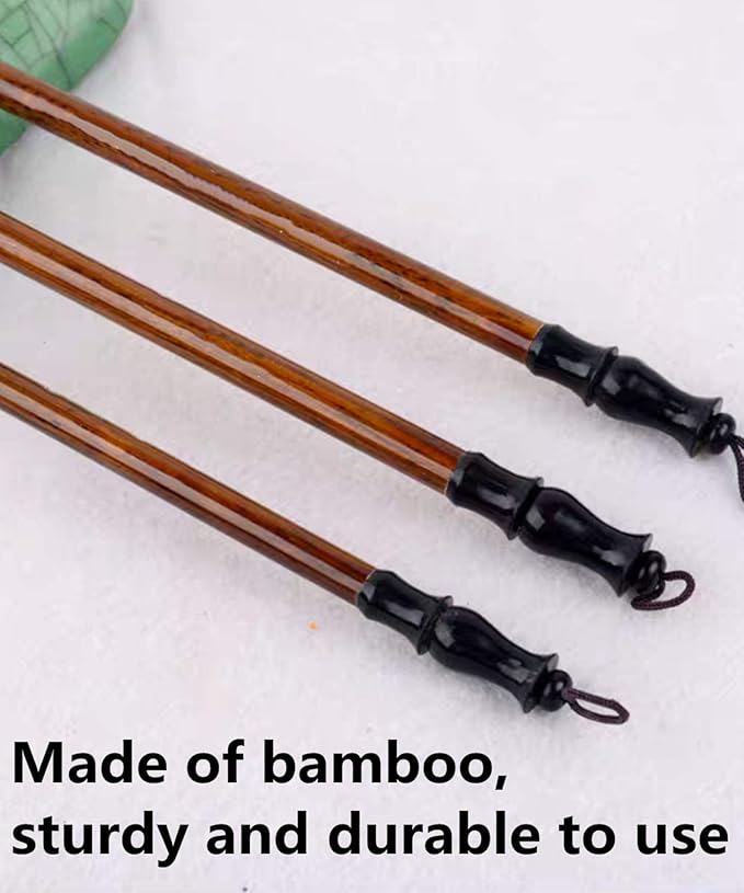 Befiy Chinese Calligraphy Brush, Writing Drawing Watercolor Ink Brushes Hubi Painting Kanji Sumi Wolf Bamboo Brushes Set for Professional Beginner (White)