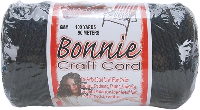Bonnie Macrame Craft Cord 6mmX100yd - Navy