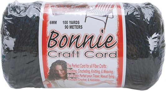 Bonnie Macrame Craft Cord 6mmX100yd - Navy