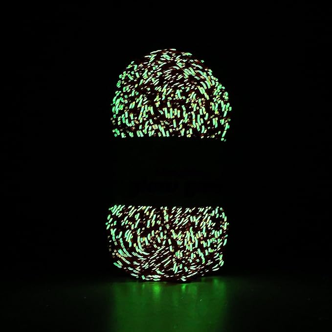 Glow in The Dark Yarn - 100g/3.5oz DK #3 Light Weight, Beginner-Friendly Crochet & Knitting Supplies (Red, 1 Pack)