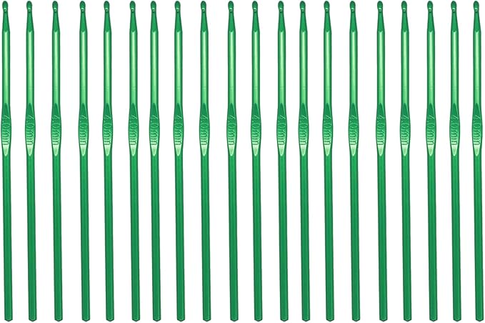 20PCS Aluminum Crochet Hook，Crochet Hook for DIY Craft,Aluminum Knitting Needles Craft Yarn,Crochet Needles for Knitting Scarf,Great Gift for Crochet Beginner，4.0mm US Size G (Size 6) Knitting Needles