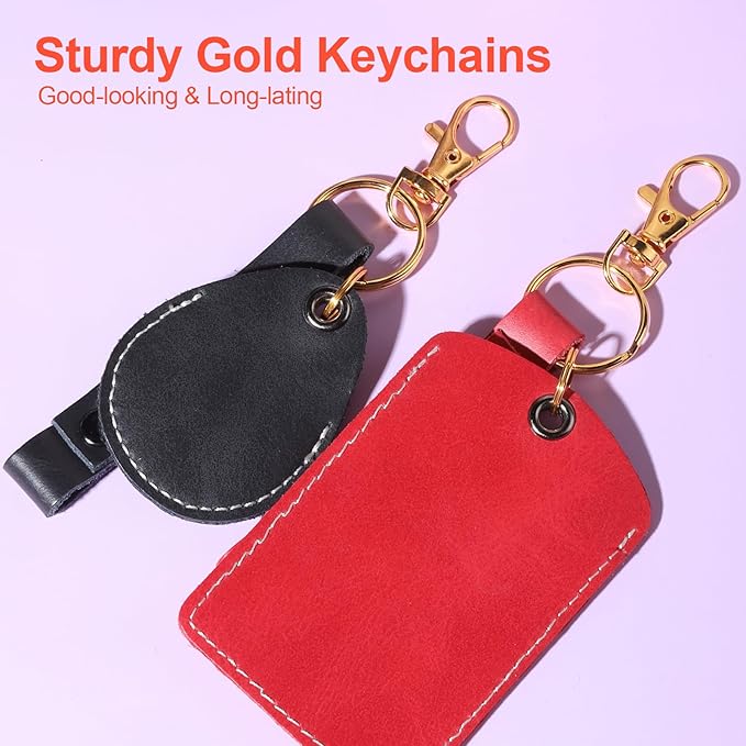 LEOBRO 160PCS Lobster Claw Clasps and Key Rings, Key Chains, 80PCS Keychain Clips and 80PCS Key Chain Ring for Keychain, Jewelry Making, Art Crafts, Gold