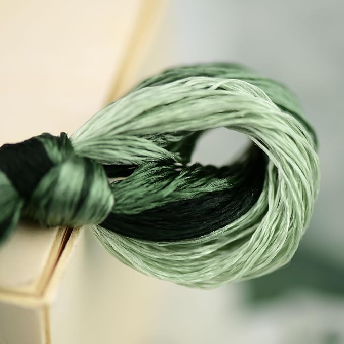 Natural 100% Silk Thread, Handmade Embroidery Thread Silk Floss 6 Colors 110m Each (40)