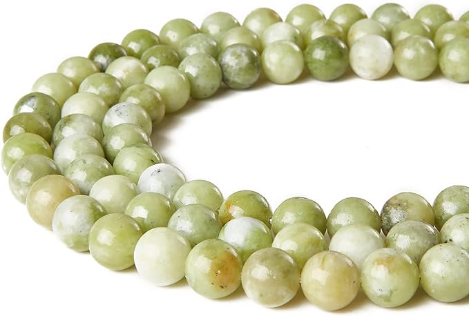 100pcs 8mm chinese jade beads natural gemstone beads round loose beads for jewelry making