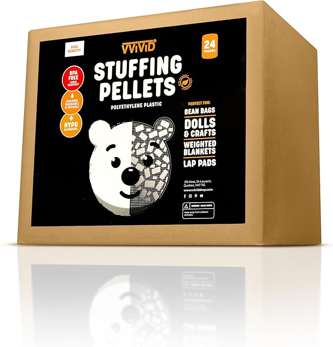 VViViD Eco-Friendly Weighted Stuffing Beads Poly Pellets (24 lbs)