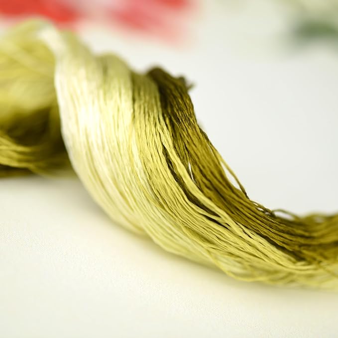 Natural 100% Mulberry Handmade Embroidery Silk Thread Silk Floss (72)