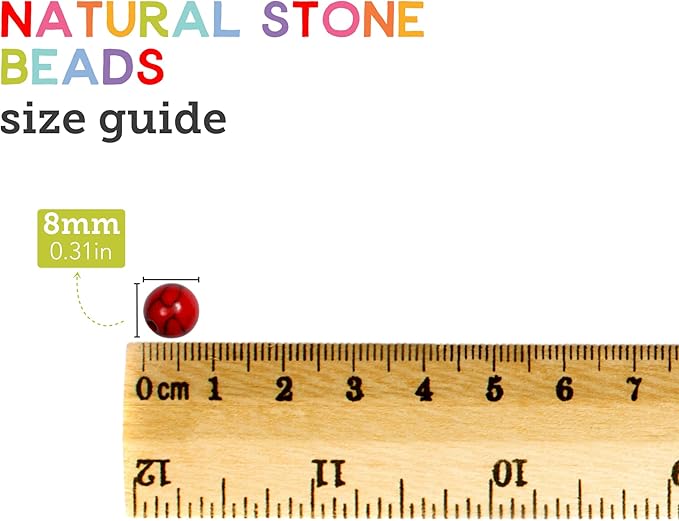 Incraftables Natural Gemstone Beads Kit - 240 Stone Beads & 150 Spacer Beads for Jewelry Making - Bracelet Making Kit with Keychains, Clasps, Wire, & Storage Organizer