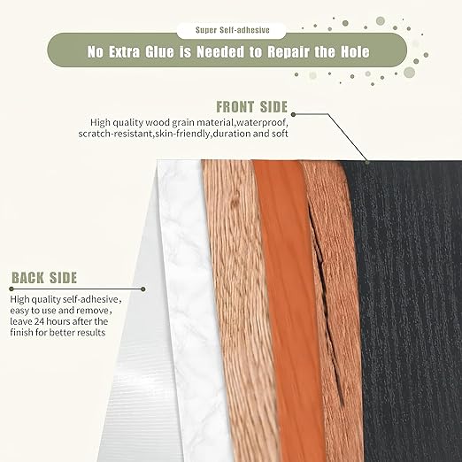 Wood Grain Repair Tape, 2" x 32ft Self Adhesive Tape for Furniture, Flooring, Cabinets, Doors, Windows, DIY Crafts - Durable, Easy to Use for Seamless Repairs