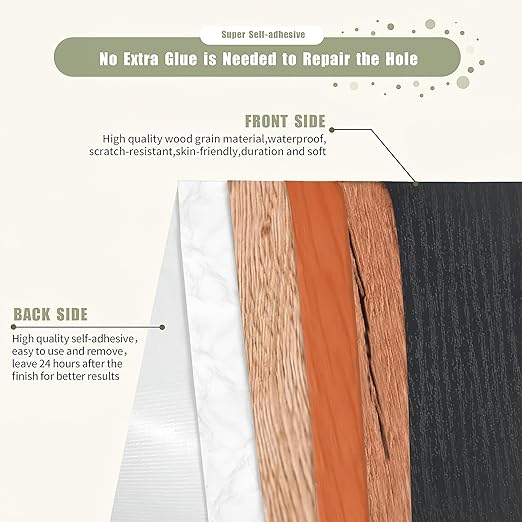 Wood Grain Repair Tape, 2" x 32ft Self Adhesive Tape for Furniture, Flooring, Cabinets, Doors, Windows, DIY Crafts - Durable, Easy to Use for Seamless Repairs