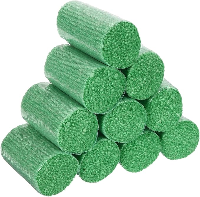 PATIKIL 10 Rolls Latch Hook Yarn, Latch Hook Kit Yarn Precut Hook Rugs Yarn Making Crochet Bundles for Latch Hook Rug Adults Beginners Tapestry DIY Craft, Green