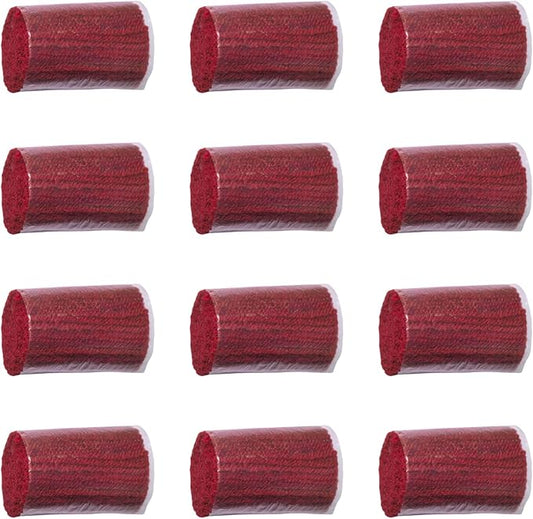 12 Rolls Latch Hook Kit Colorful Yarn Bundles Cut Rug DIY Latch Hook for Handmake Craft Sewing Knitting for Adults (Red#06)