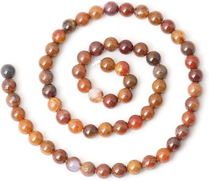 60PCS 6mm Natural Aqua Nueva Agate Round Loose Beads DIY Bracelet Necklace Materials 1 Strand 15"