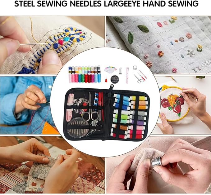 2026 New Embroidery Stitch Book Kit, All-in-One Embroidery Stitch Books and Sewing Kit, 86-Piece DIY Embroidery Stitching Book Kit with 106 Patterns, Tools and Tutorials, Suitable for beginners.