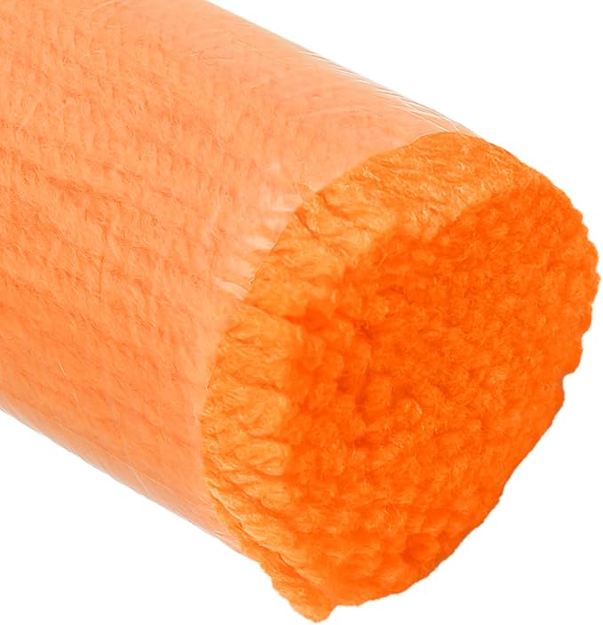 PATIKIL 10 Rolls Latch Hook Yarn Kit, Precut Rugs Yarn for Making Crochet Bundles, Tapestry DIY Craft for Adults Beginners, Orange