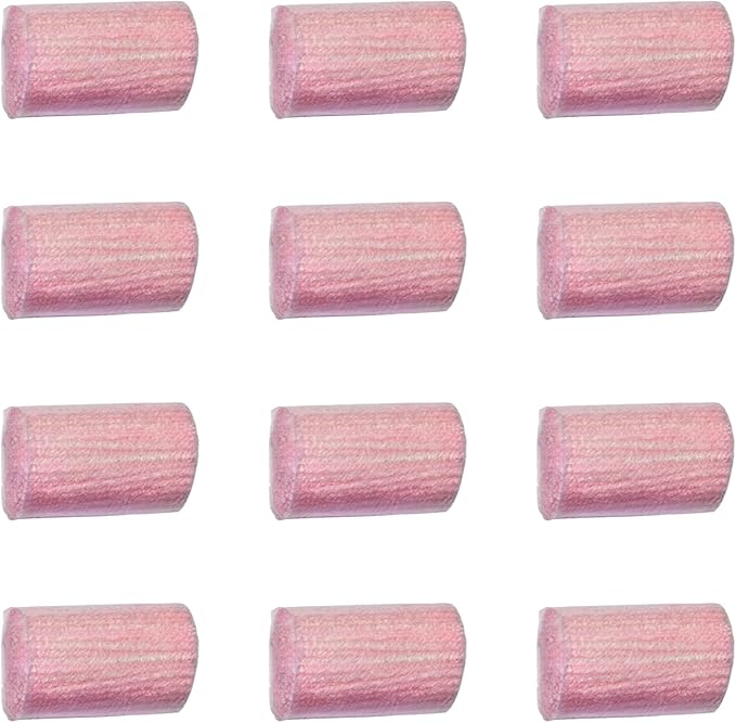 Yglnden 12 Rolls Latch Hook Kit Colorful Yarn Bundles Cut Rug DIY Latch Hook for Handmake Craft Sewing Knitting for Adults (Pink#01)