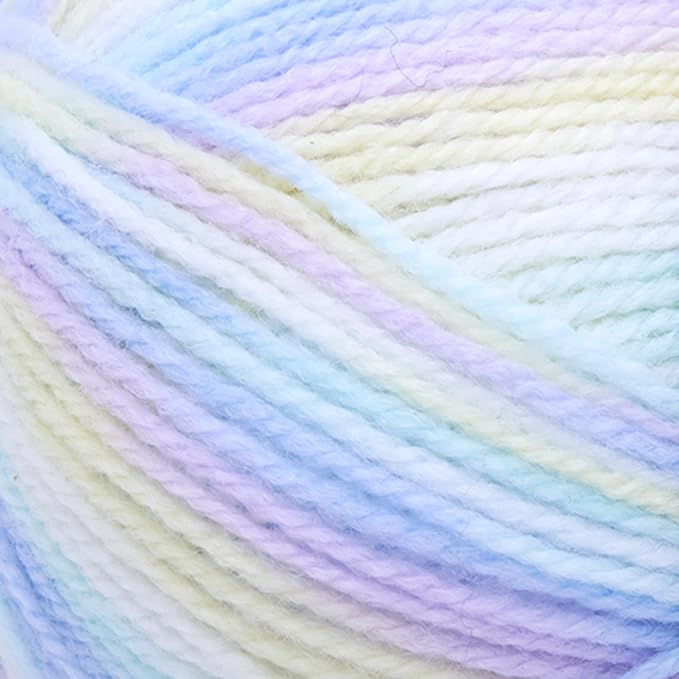 Lion Brand Yarn, Baby Soft Baby Blanket Yarn for Crocheting, Knitting, and Crafts, Pastel Print, 3 Pack